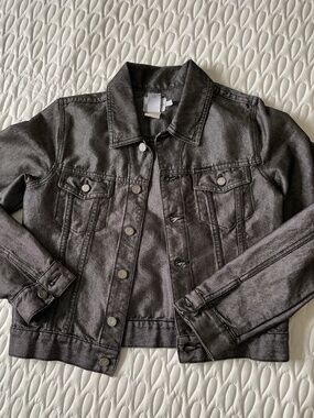 Calvin Klein Jeans - Vintage Metallic Black Denim Jacket